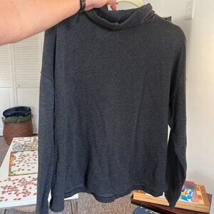 J. Jill Charcoal Grey Turtleneck Sweater